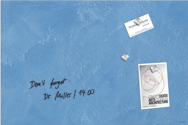 sigel Glas-Magnettafel artverum Blue Structure, (B)600 mm