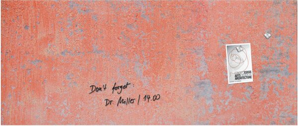 sigel Glas-Magnettafel artverum Red Wall, (B)1.300 mm
