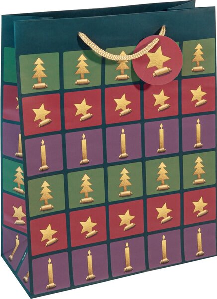 sigel Weihnachts-Geschenktüte "Cut-out style", groß