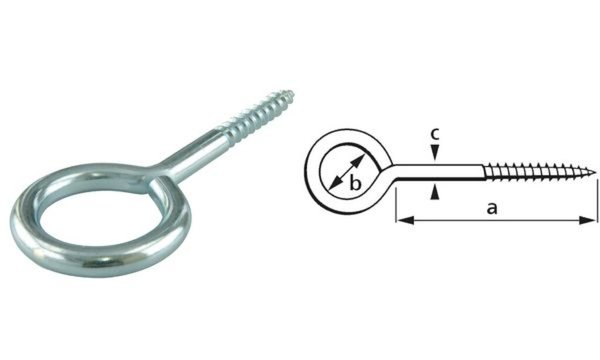 suki. Ringschraube, 16 x 6 x 2,8 mm , Holzgewinde (11660236)