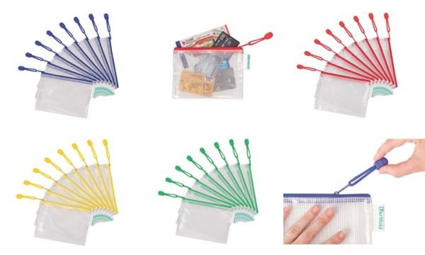 tarifold Reißverschlusstasche ZIPPE R, DIN A6, PVC, gelb (93509064)