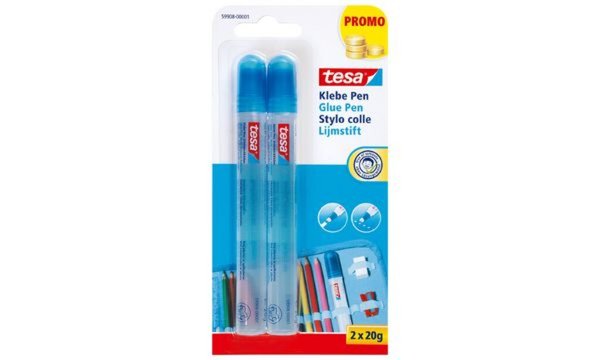 tesa Klebepen Glue Pen, lösemitte lfrei, 2 x 20 g (8759908)