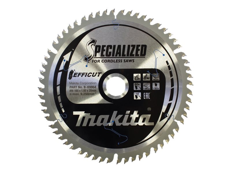 Image MAKITA B-69864 EFFICUT Kreissägeblatt für Holz Laminat MDF (B-69864)