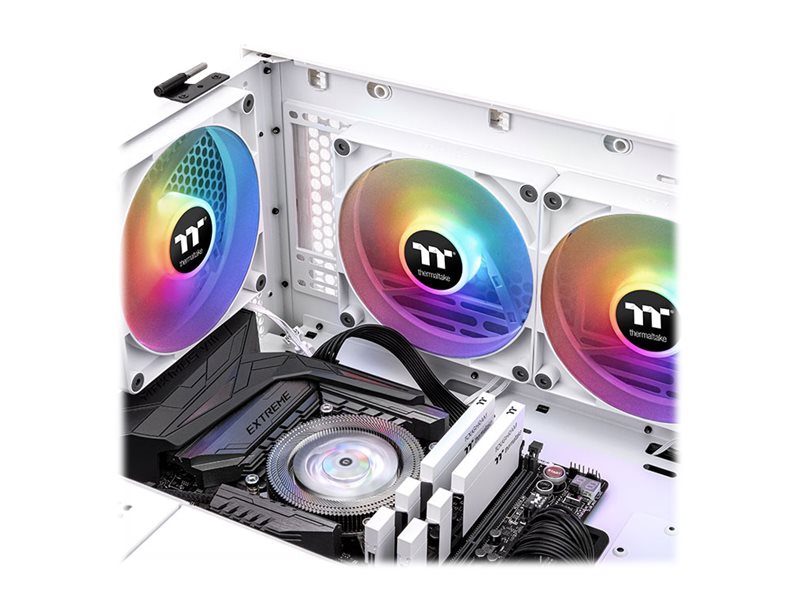 Image THERMALTAKE Lüfter CT 120 (2-Fan-Pack)  "ARGB Sync" White retail