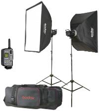 Image GODOX MS300-F Studio-Kit Studioblitzgeräte-Kit 2 x 300Ws