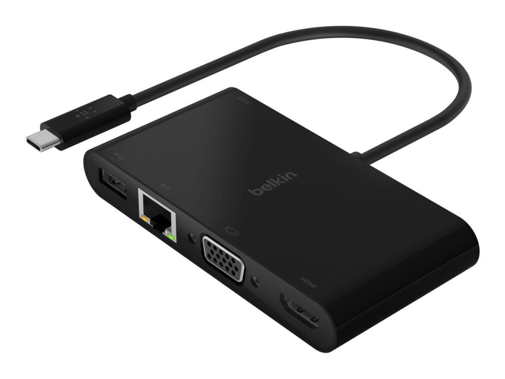 Image BELKIN USB-C auf Gigabit-Ethern. HDMI/VGA/USB-A-Adapter, 100W PD
