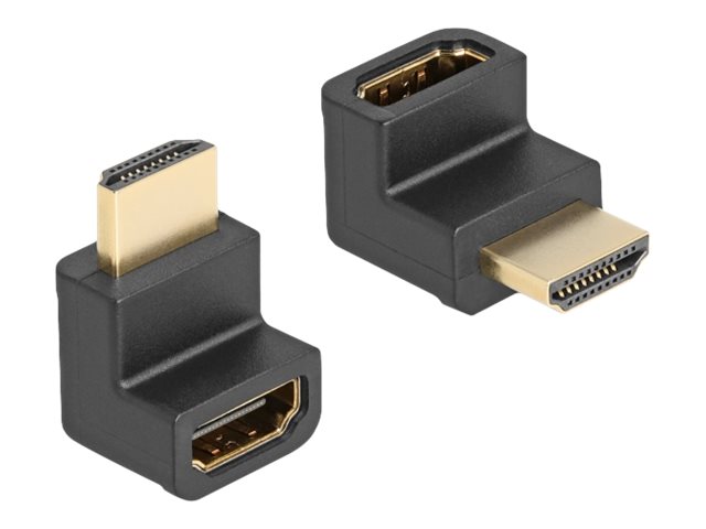 Image DELOCK High Speed HDMI with Ethernet Adapter Stecker zu Buchse gewinkelt 8K 60 