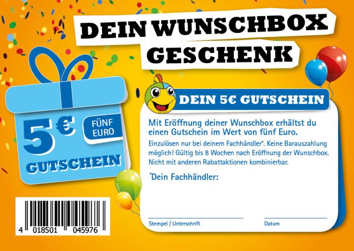 Image 35 Stk Wunschbox 5 Eur Gutschein V-CLUB