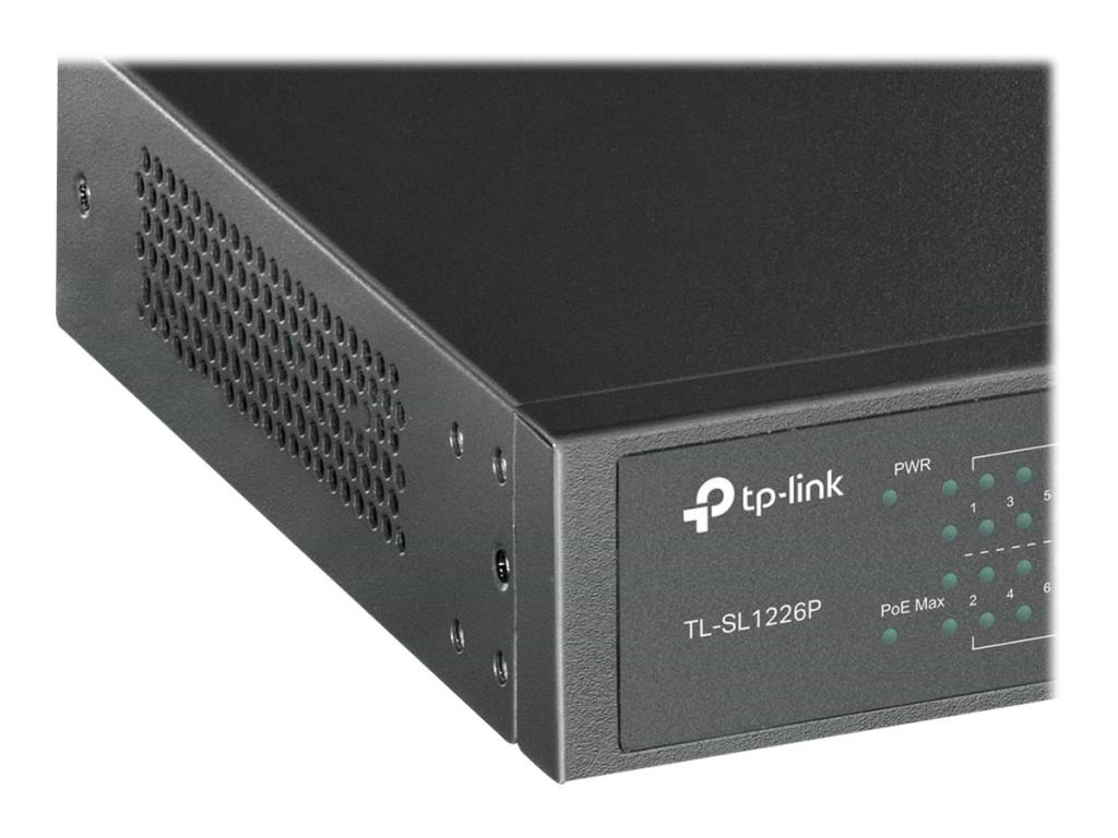 Image TP-LINK 24-Port 10/100 Mbps + 2-Port Gigabit Rackmount Switch with 24-Port PoE+
