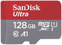 Image SANDISK SD MicroSD Card 128GB SanDisk Ultra A1 Class 10 inkl. Adap