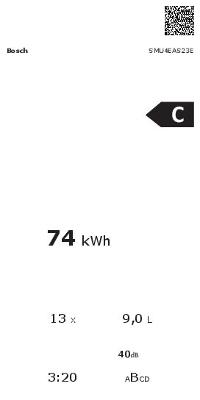 Image BOSCH UB-Geschirrspüler Serie4,HomeConnect 1 Stück