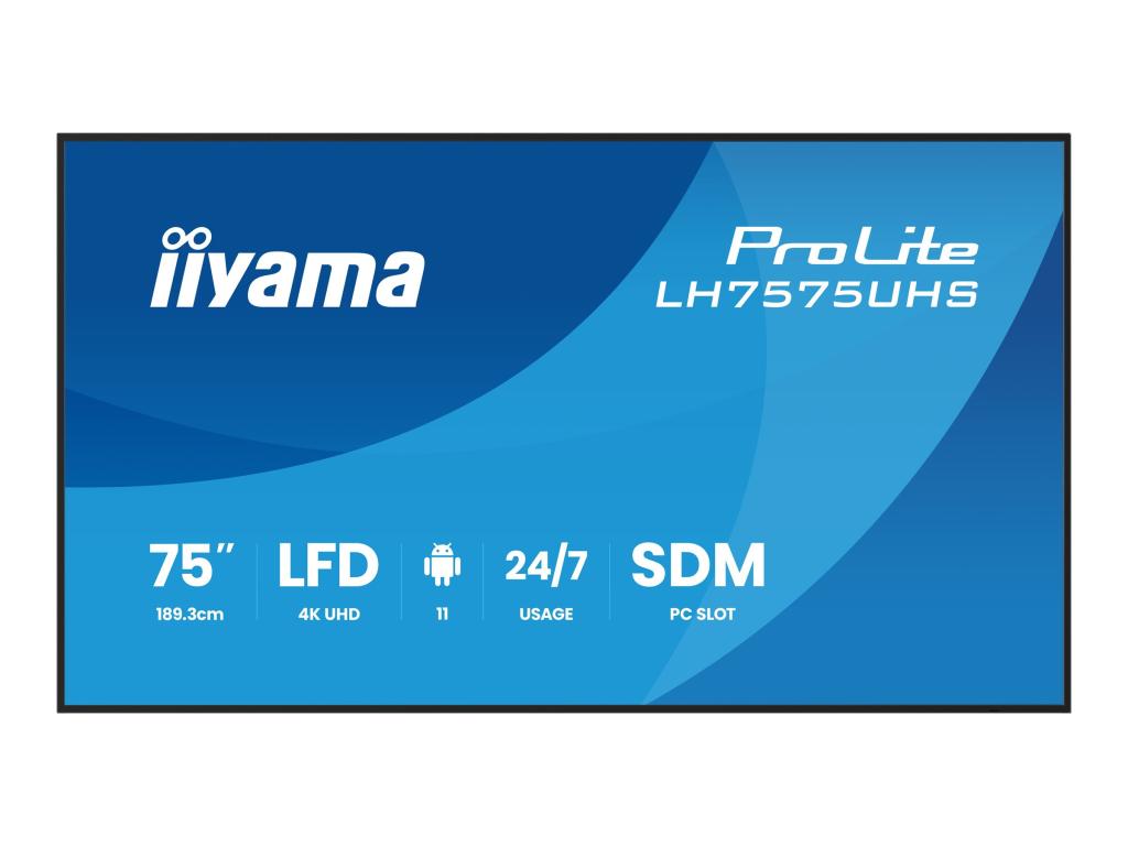 Image IIYAMA LH7575UHS-B2AG 190cm (75")