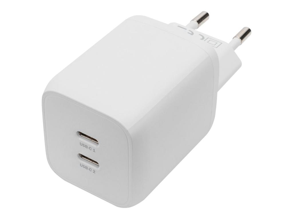 Image DIGITUS USB-Ladegerät, 2x USB-C, 65 Watt, weiß