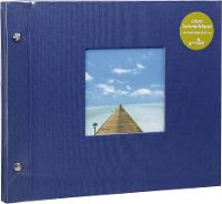 Image GOLDBUCH Bella Vista blau  30x25 Schraubalbum 40 schwarze Seiten