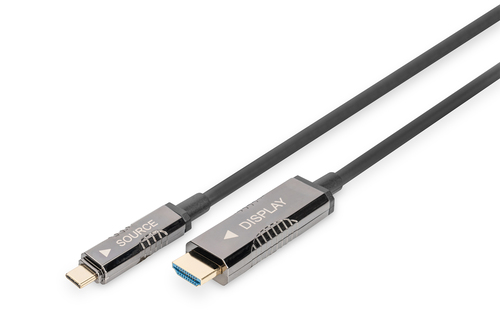 Image DIGITUS USB Typ-C auf HDMI AOC Adapterkabel, 10 m