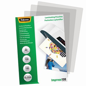 Image 100 Fellowes Impress100 Laminierfolien glänzend für A4