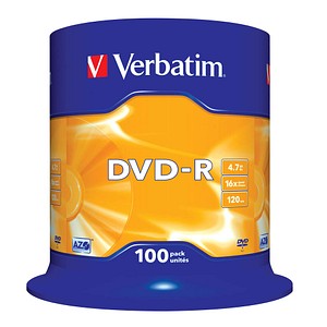 Image 100 Verbatim DVD-R 4,7 GB