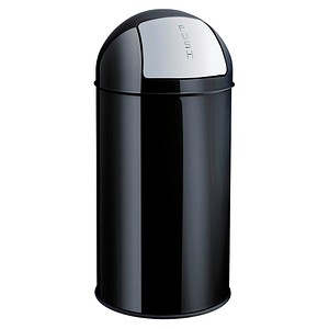 Image helit Metall-Abfalleimer "the dome", 30 Liter, schwarz
