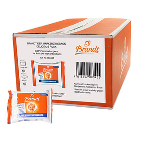 Image Brandt Markenzwieback Gebäck 50x 2 St.