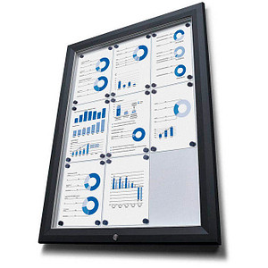 Image Showdown® Displays Schaukasten Premium schwarz 9x DIN A4