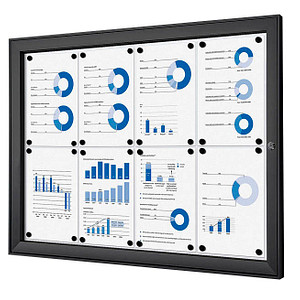 Image Showdown® Displays Schaukasten schwarz 8x DIN A4