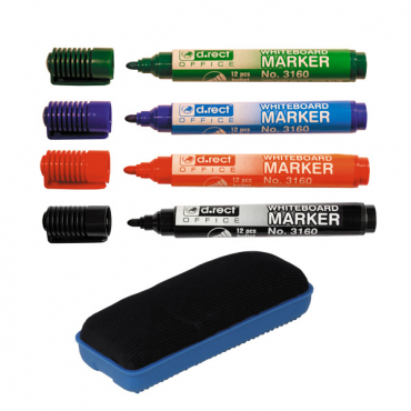 Image Magnetschwamm + 4 Whiteboardmarker im Set