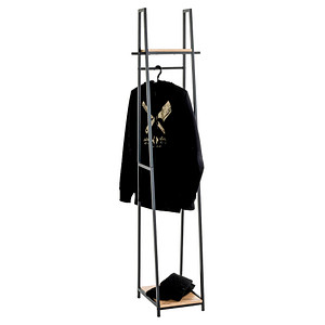 Image HAKU Möbel Kleiderständer 25493 eiche Metall 38,0 x 166,0 cm