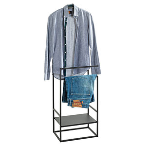 Image HAKU Möbel Herrendiener 47519 schwarz Metall 47,0 x 128,0 cm