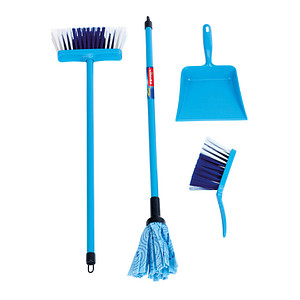 Image klein Kinder-Putzset Wischmoppset Vileda 6796 blau , 4 St.