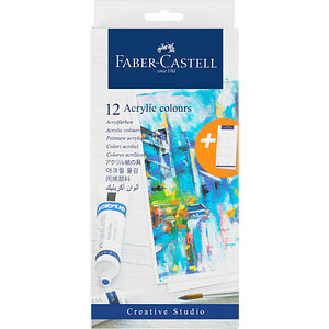 Image 12 FABER-CASTELL Acrylfarben farbsortiert 12 x 20,0 ml
