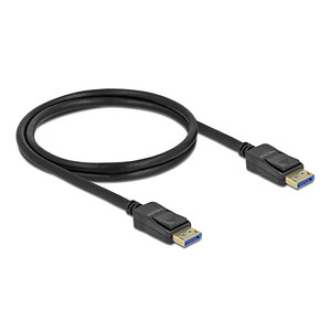 Image DeLOCK DisplayPort 2.0 Kabel 10K 60 Hz 1,0 m schwarz