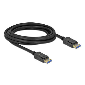 Image DeLOCK DisplayPort 2.0 Kabel 10K 60 Hz 3,0 m schwarz