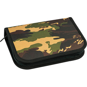 Image EBERHARD FABER Federmäppchen befüllt Camouflage grün 32 teilig, 19,6 cm