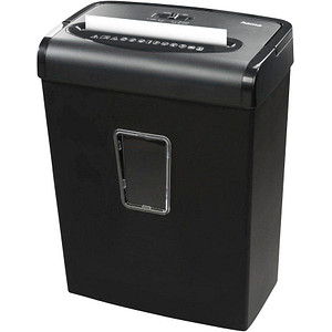 Image hama Premium M8+ Aktenvernichter mit Partikelschnitt P-5, 2 x 12 mm, bis 8 Blatt, schwarz