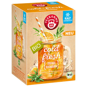 Image TEEKANNE cold & fresh Orange-Rosmarin Bio-Tee 15 x 2,75 g