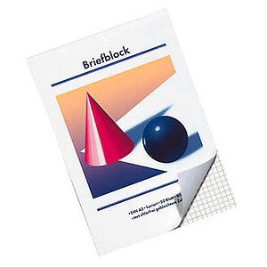 Image 10 Briefblöcke Kugel und Kegel DIN A5 kariert