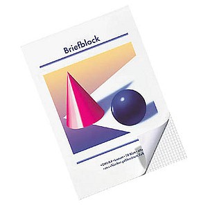 Image 10 Briefblöcke Kugel und Kegel ungelocht DIN A4 kariert