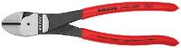 Image KNIPEX 74 01 200SB Kraft- 7401200SB Seitenschneider 200mm poliert Kunststof
