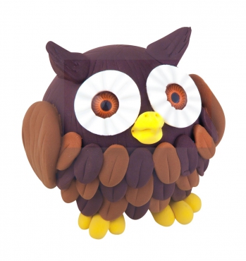 Image Super Dough Knetfigur Knete Modelliermasse Sweet Buddy Owl