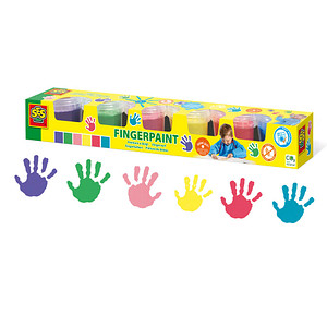 Image SES Creative® Fingerfarben farbsortiert 6x 120,0 ml