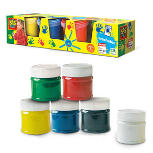 Image SES Creative® Fingerfarben farbsortiert 4x 150,0 ml