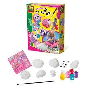 Image SES Creative® Bastelset Steine bemalen mehrfarbig