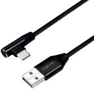 Image LOGILINK USB-Stecker USB 2.0 zu USB-C (90° gewinkelt) 0,3m
