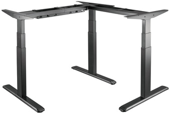 Image LogiLink Schreibtischgestell, elektrisch, 90 Grad L-Form