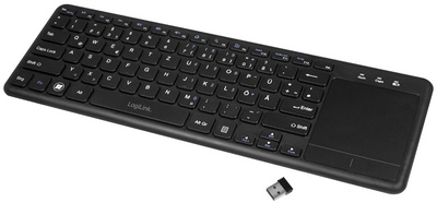 Image LOGILINK Tastatur Wireless mit Touchpad, 2,4 GHz, schwarz