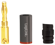 Image LOGILINK Bananenstecker-Set, 4-teilig (2 Paar) für Kabeldurchmesser bis 4 qmm, 