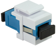 Image LogiLink LWL Kupplung, 2x SC-Simplex, Singlemode, aquablau