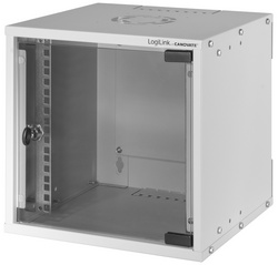 Image LogiLink 10" Wandverteiler SoHo, montiert, 6 HE, grau