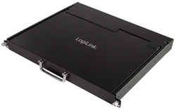 Image LogiLink 17" LCD KVM Konsole mit KVM Switch, 1 Port, schwarz