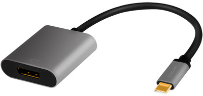 Image LogiLink USB 3.2 - DisplayPort Adapterkabel, schwarz/grau